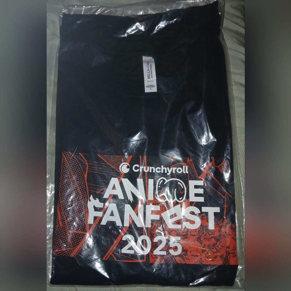 Bella Canvas Black Anime Fanfest 2025 Tee